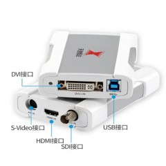 天创恒达UB570Pro视频采集卡hdmi sdi vga高清钉钉会议直播USB采集盒1080P免驱