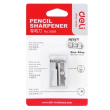 得力（deli）0596 锌合金 卷笔刀削笔器