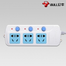 公牛（BULL） GN-314 3位1.8米/3米 分控开关 插座