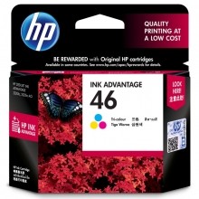 惠普(HP) CZ638AA 46彩色墨盒 （适用HP DeskJet 2020hc/2520hc/2529/2029/4729）