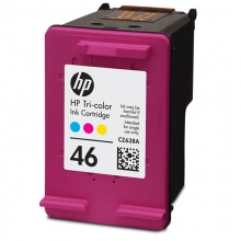 惠普(HP) CZ638AA 46彩色墨盒 （适用HP DeskJet 2020hc/2520hc/2529/2029/4729）