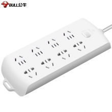 公牛（BULL）GN-B2080 8位 3米 总控开关 插座