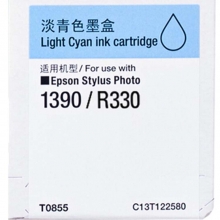 爱普生(EPSON) T0855 淡青色 打印机墨盒 适用于1390 R330 可打印量810页