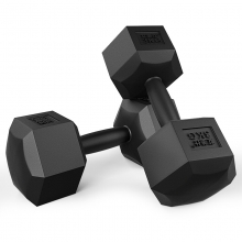 艾美仕（AiMeiShi）YH-1038 包胶六角哑铃 10kg 两只装
