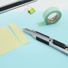 晨光（M&G） ASS91359 自动锁金属小号美工刀 9mm 银色