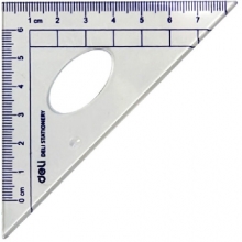 得力（deli）9597  绘图尺子四件套尺（直尺+三角尺*2+量角器）