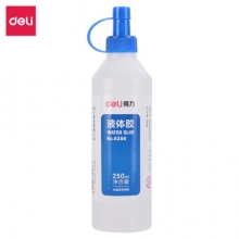 得力 6356 液体胶(透明)(250ml/瓶)