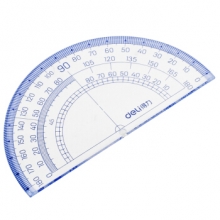 得力 71957 量角器(蓝色)