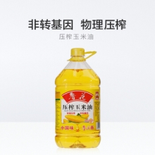 鲁花 食用油 非转基因 玉米油 桶装 5L/桶