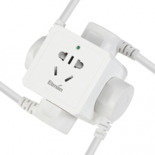 英特曼（Etman）0105W 一转五插线板 多功能立式无线新国标插座