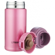 虎牌/TIGER MMQ-S35C不锈钢保温杯 350ML 亮炫粉