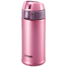 虎牌/TIGER MMQ-S35C不锈钢保温杯 350ML 亮炫粉