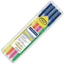 施德楼（Staedtler） 362 荧光笔 黄粉橙绿 4色套装
