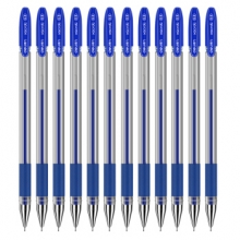 得力（deli） S55 全针管中性笔 0.5mm 12支/盒 (蓝色) （计价单位：支）