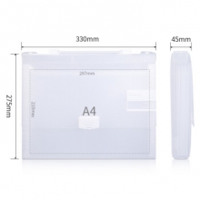 得力 72536 风琴包(透明) 330*260mm/13格A4