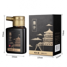 得力 74324 颐和园墨汁  文房四宝 书法国画绘画 创作墨汁 (黑)(100ml/瓶) 24/盒/96/箱