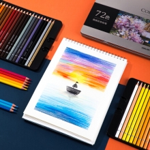 得力 6568 72色高档油性彩铅 (72色/盒)