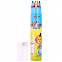 得力 6590 12色三角杆彩铅 (12色/桶)