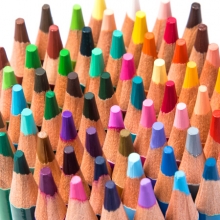 得力 6566 36色高档油性彩铅(混)(36色/盒)