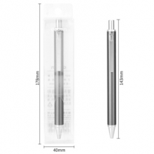 得力 S127 按动中性笔(深灰)