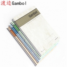 渡边（Gambol） S5803/S5807 A5 80页螺旋笔记本 图案随机 （计价单位：本）