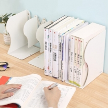 齐心 B2159 伸缩铁书立 102*158*193 灰色