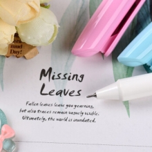 金万年 G-1240  马卡龙色0.5半针管配RS07系列芯拔帽中性笔-黑