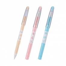 金万年  G-1296  青春独白棱杆0.5mm全针配RS06系列芯中性笔-黑  12支/盒