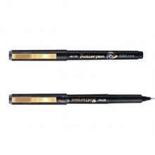 金万年 G-0014  亮金夹直液式出墨0.5mm半针管拔帽签字笔-蓝色 12支/盒