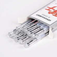 金万年 G-10900 秒干细长杆0.5半针管配RS07芯拔帽中性笔-黑色 （计价单位：支）