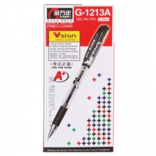 金万年（Genvana）G-1213A 0.5mm黑色 半针管中性笔（12支/盒）