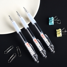 金万年 G-10840  秒干椭圆夹0.5子弹头配RS09芯按压中性笔-黑色 （计价单位：支）