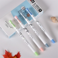 金万年 中性笔0.35mm学生系列芯学生水笔签字笔0.35中性笔G-1081A 12支装 黑色