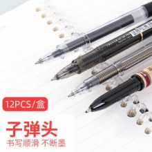 金万年  G-1282 简约线条纯透明杆1.0mm子弹配RS14系列芯中性笔 （计价单位：支）