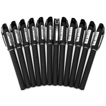 齐心GP317大容量签字笔0.7mm中性笔1支顶4支商务笔 碳素水笔 单支