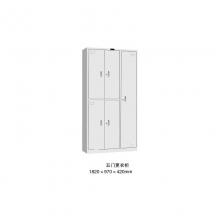 九都(JD) 更衣柜 五门更衣柜1820*900*420mm、带不锈钢挂衣杆