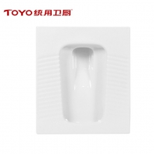 统用卫厨（TOYO）TY-77040 带S弯管厕所卫生间防臭大冲力自洁釉面 蹲坑蹲厕陶瓷大便池蹲便器