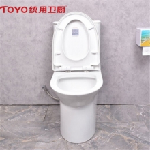 TOYO统用 TY-77572 节水耐污静音马桶 家用虹吸式马桶加厚缓降盖板卫生间防臭座便器